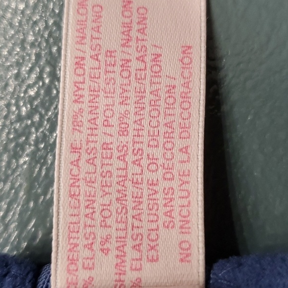 VICTORIA SECRETS BRA, 36C..lined perfect, coverage /Bonnet. Blue lace. - Picture 10 of 10